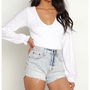 Pistola Kylee High Rise Relaxed Cuffed Jean Shorts Size 28